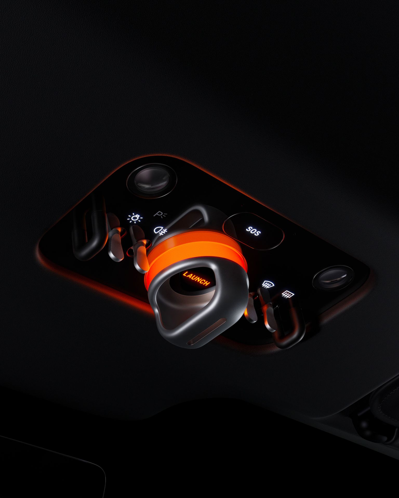 Ferrari Luce Bedienpanel im Innenraum